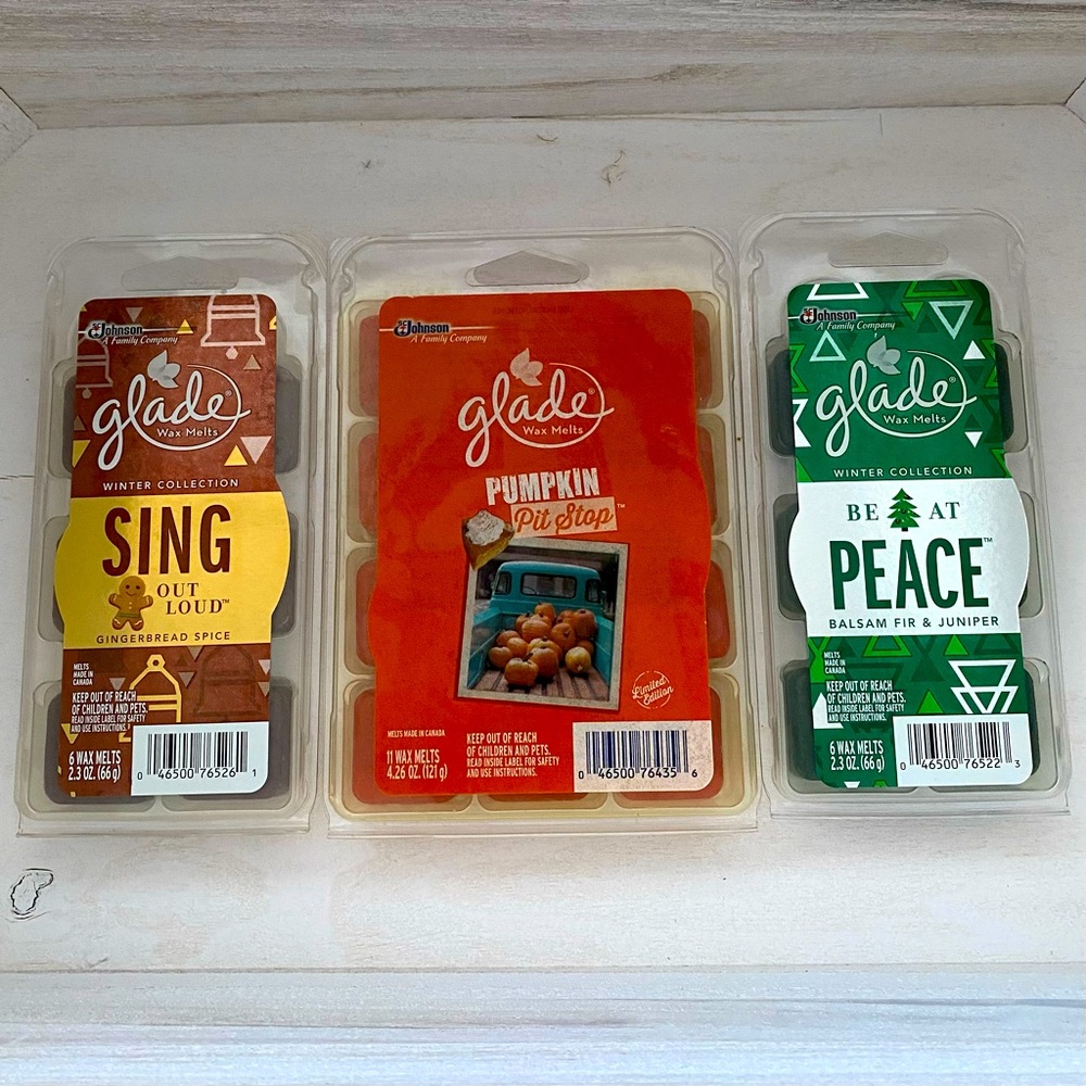 NIB Glade Holiday Wax Melts Bundle plus free wax melts
